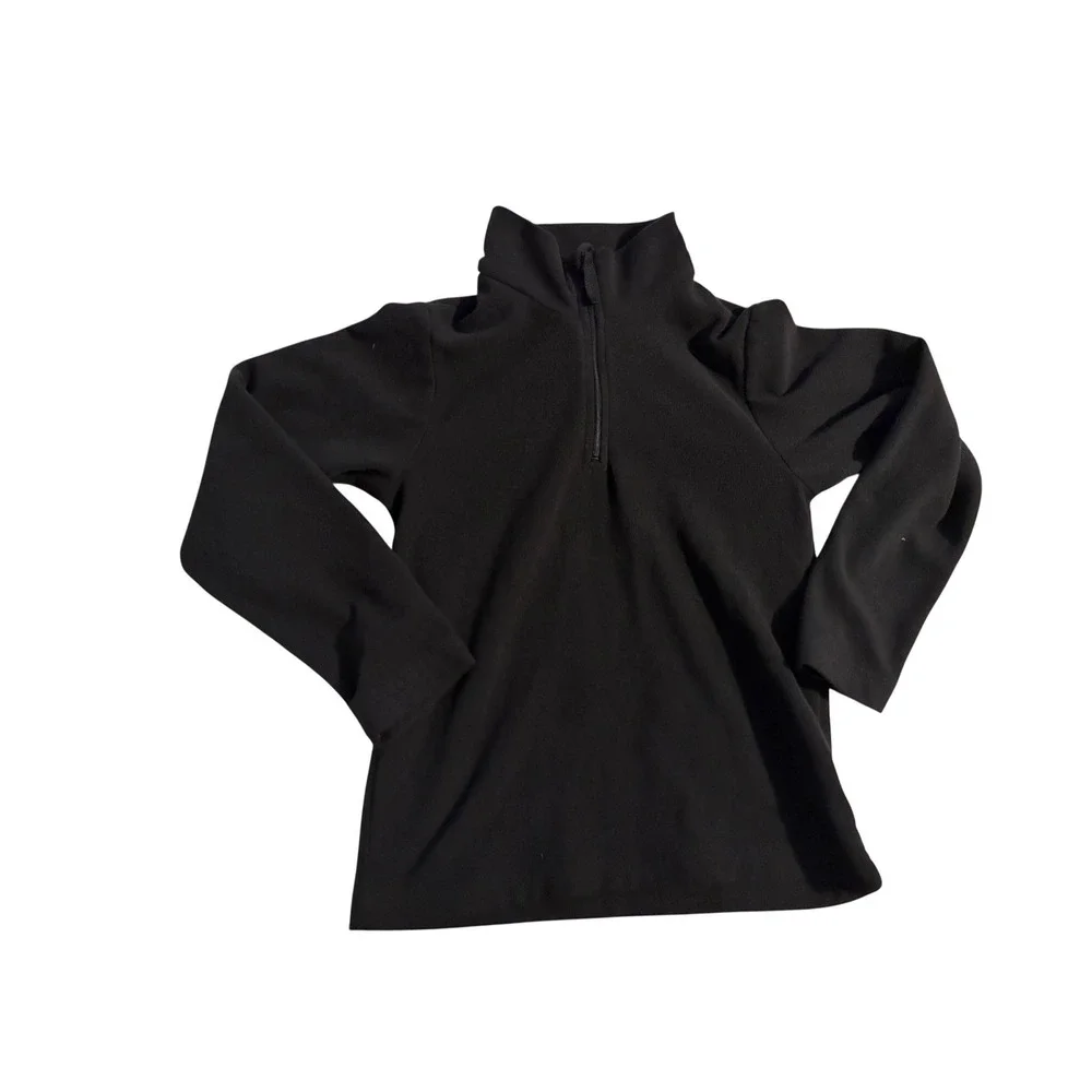 Mountain Warehouse Fleece Pullover Gorpcore Black Quarter Zip Kids 7-8 YRS